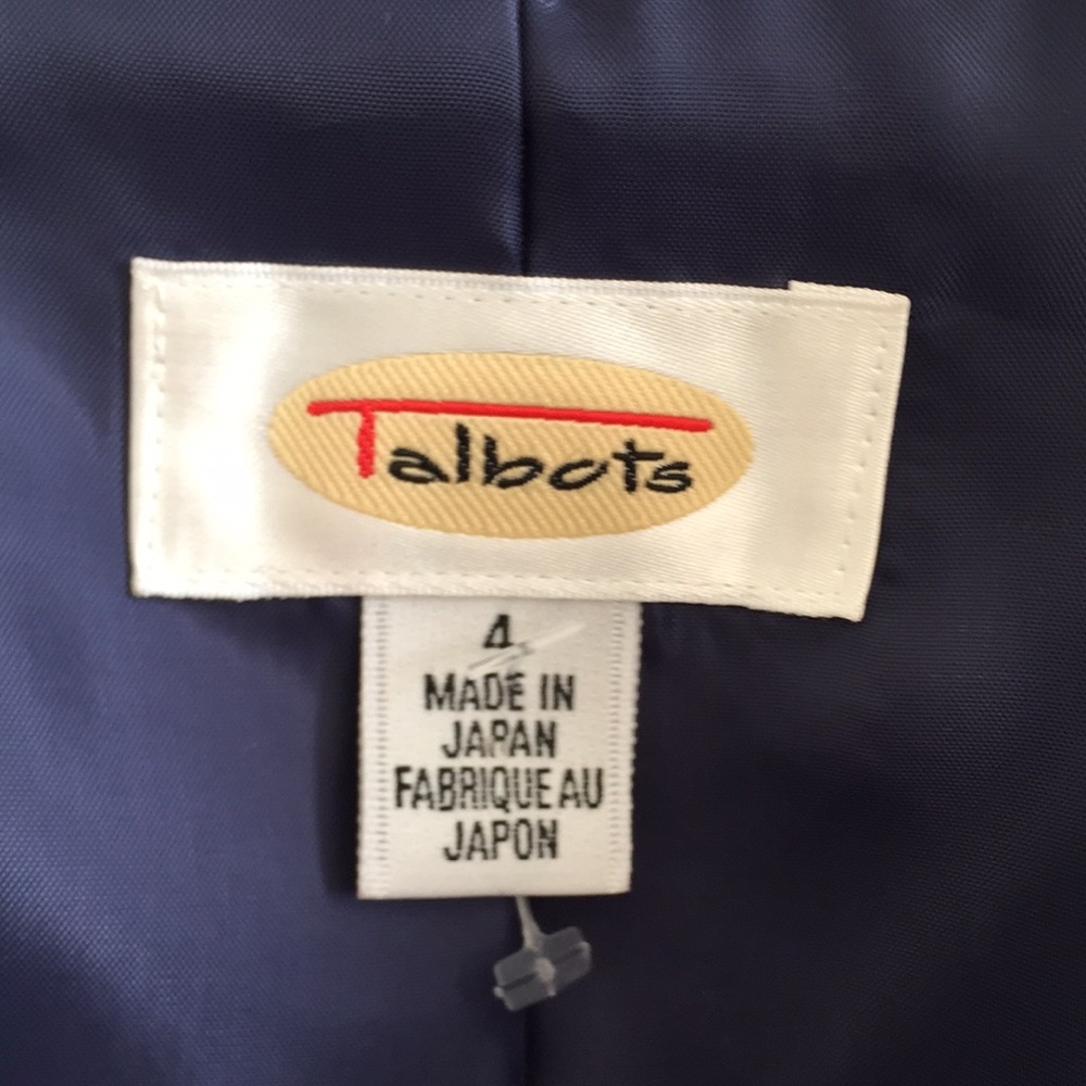 Vintage Talbots 100% Wool Double Breasted Blazer Made in Japan Size 4 - Picture 7 of 12